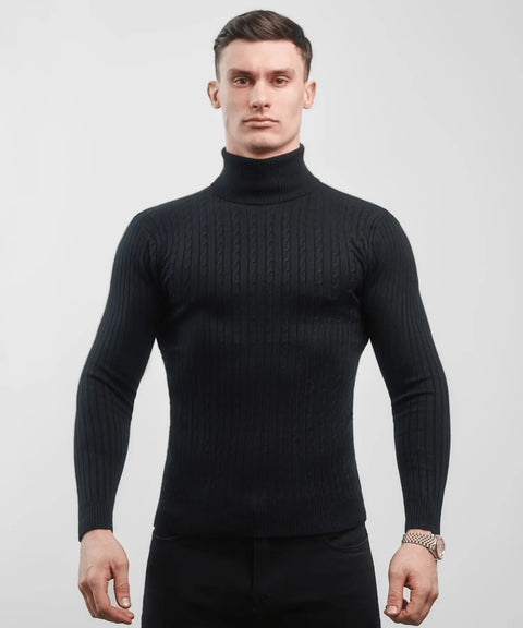 ALVANO RIBBED TURTLENECK ALVANO