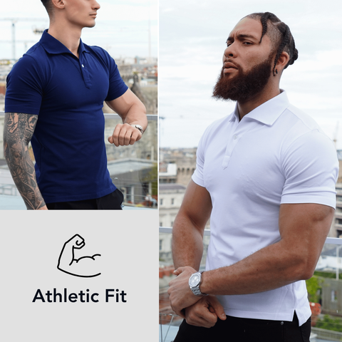 Contours the chest and arms with a sharp cut that stays soft and flexible.