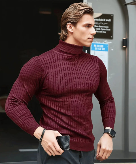 ALVANO RIBBED TURTLENECK ALVANO