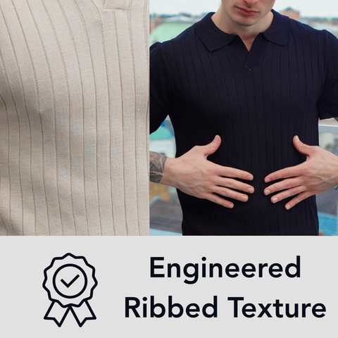 Midweight rib-knit cotton adds depth and structure, while staying soft and breathable all day.