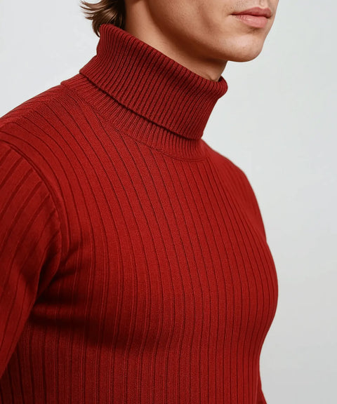 ALVANO RIBBED TURTLENECK ALVANO