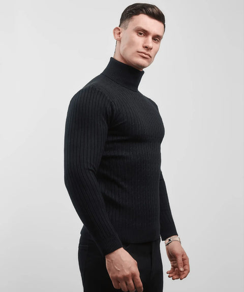 ALVANO RIBBED TURTLENECK ALVANO