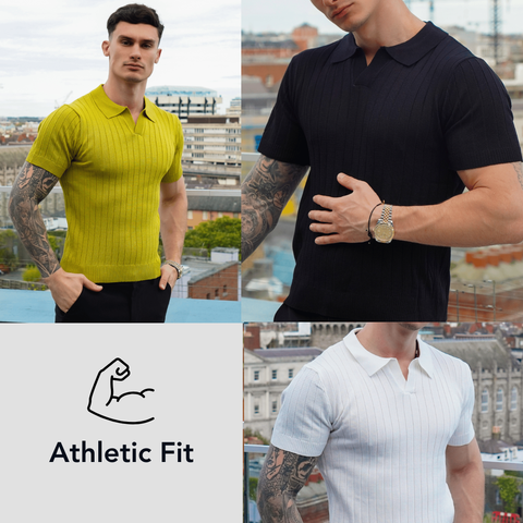 Contours the chest and arms with a stretch-knit cut that stays fitted and structured, no sag, no fuss.