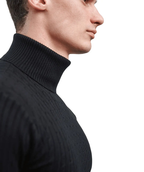 ALVANO RIBBED TURTLENECK ALVANO