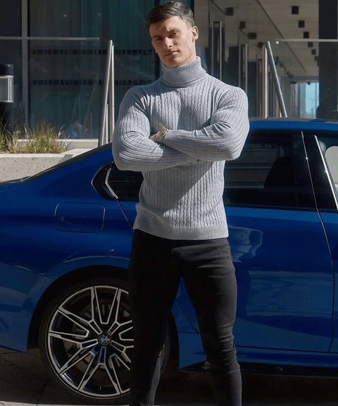 ALVANO RIBBED TURTLENECK ALVANO