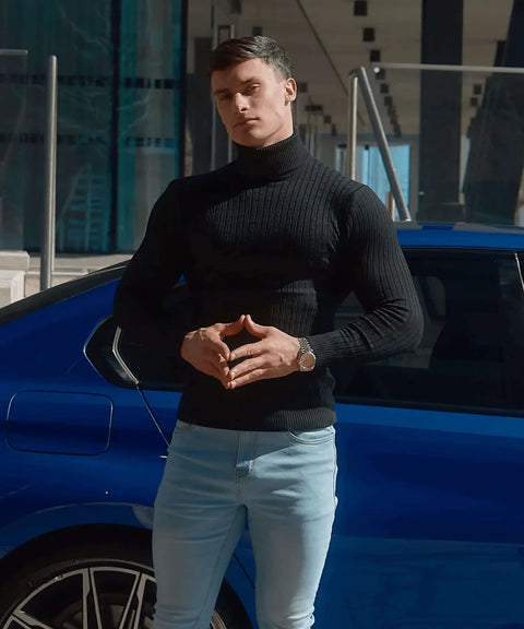 ALVANO RIBBED TURTLENECK ALVANO