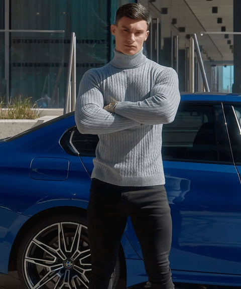 ALVANO RIBBED TURTLENECK ALVANO