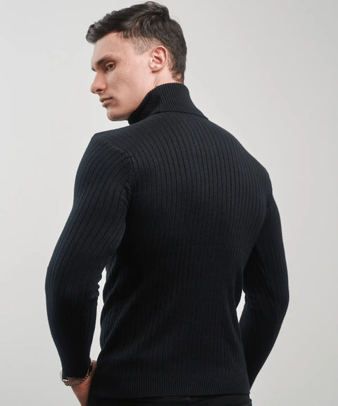 ALVANO RIBBED TURTLENECK ALVANO